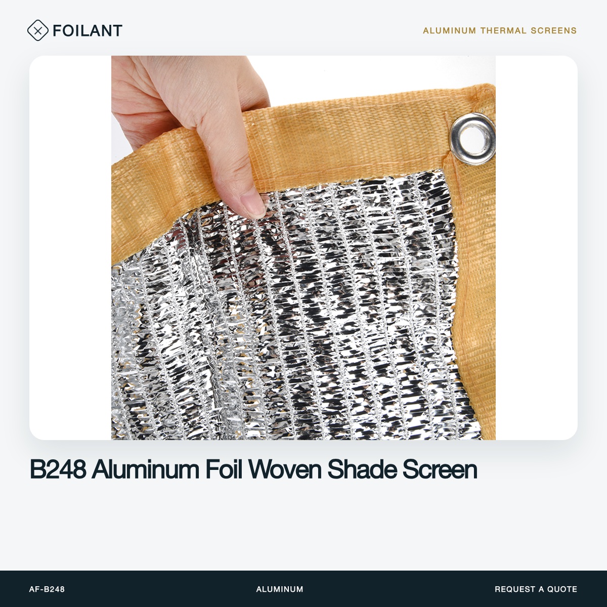 Aluminum Thermal Screens